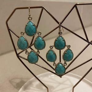 Kendra Scott turquoise carlone earrings